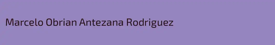 Marcelo Obrian Antezana Rodriguez